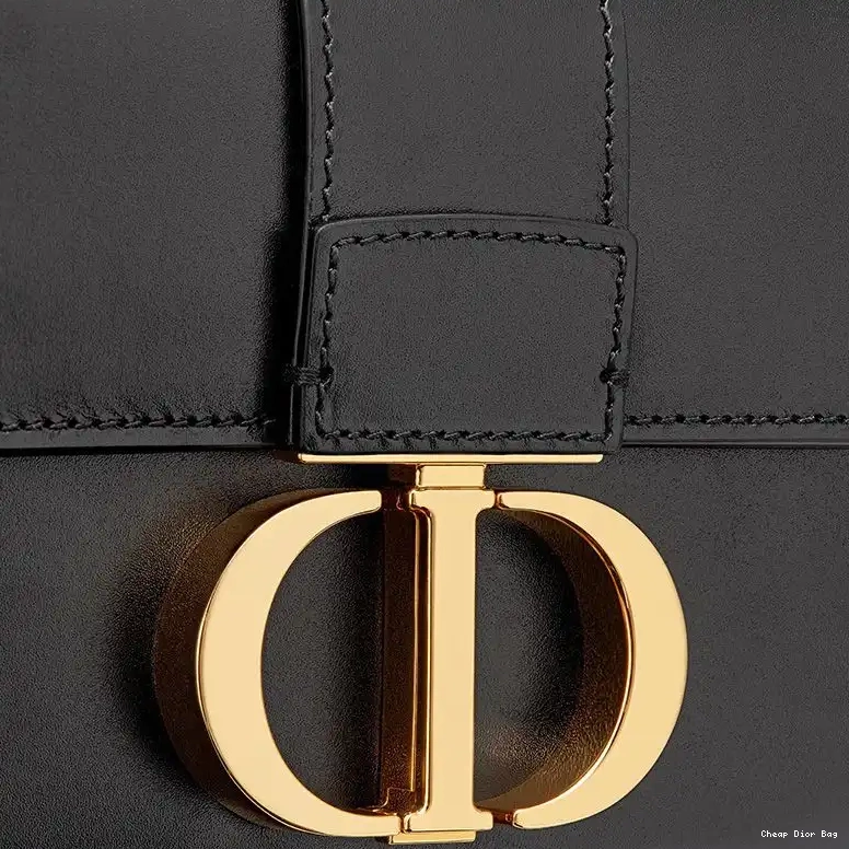 Dior Factory Outlet Black 30 Calfskin Micro Box Bag Dior Montaigne 0501